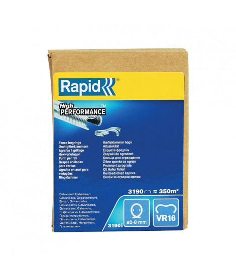 RAPID 3190 agrafes VR16 galvanisées