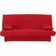 DREAM Banquette clic clac 3 places - Tissu rouge - Slyle contemporain - L 190 x P 92 cm