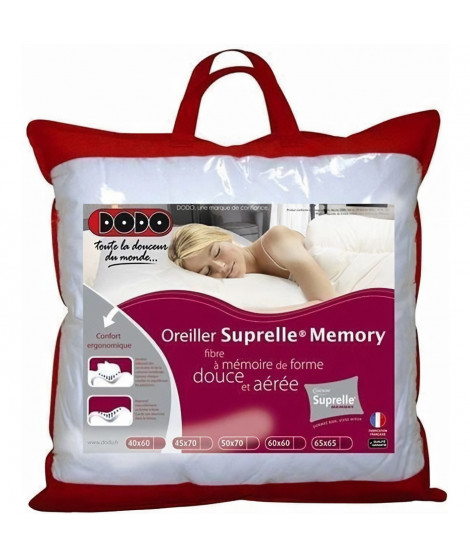 DODO Oreiller a mémoire de forme SUPRELLE MEMORY 65x65cm