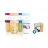 Babymoov Babybols - 8 Pots de Conservation en Verre 120 & 240 ml - Hermétiques - Livret Recettes Bio inclus