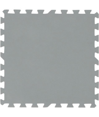 BESTWAY Lot de 9 Dalles de protection de sol mousse gris 50 x 50 cm ép 3,6mm (tapis de sol pour piscine hors sol ou spa gonfl…