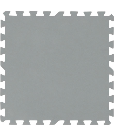 BESTWAY Lot de 9 Dalles de protection de sol mousse gris 50 x 50 cm ép 3,6mm (tapis de sol pour piscine hors sol ou spa gonfl…