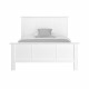 MANON Lit 140x190 cm Blanc - L 160 x P 110 x H 196 cm