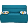 Joe Banquette BZ GEOMETRICO - Tissu turquoise - L 143 x P 101 x H 95 cm