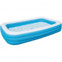 BESTWAY Piscine gonflable de luxe pour enfant et famille - Bleu - 3 boudins - 305x183x56 cm