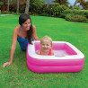 INTEX Piscine gonflable enfant / bébé pataugeoire Carree 85 x 85 x 23 cm (couleur aléatoire)