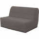 Banquette BZ 140x190 - Tissu taupe - MELISSA