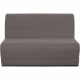 Banquette BZ 140x190 - Tissu taupe - MELISSA