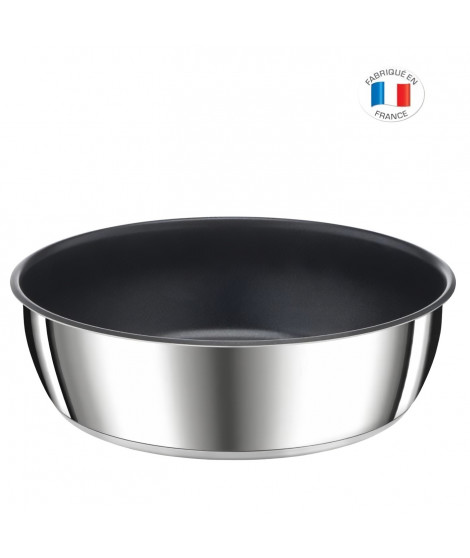 TEFAL L9733502 INGENIO PREFERENCE Sauteuse 24 cm, inox, antiadhésif, poignée vendue séparément, tous feux dont induction,