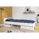 ZODIAC Lit enfant contemporain blanc mat - L 90 x P 200 cm