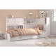 SCOOP Lit Enfant avec 3 meubles de rangement contemporain décor blanc - l 90 x L 200 cm