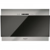 Hotte décorative HOTPOINT HHVP6.4FLLK - L 60 cm - 384 m3 air / h max - 63 dB max - 3 vitesses - Inox + verre noir