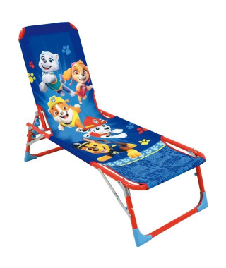 FUN HOUSE PAT'PATROUILLE Chaise longue transat - Pliable - 112 x 40 x 40 cm - Pour enfant