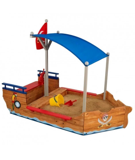 KIDKRAFT 00128 Bac a sable Bateau de pirate