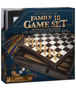 Coffret en bois de 10 jeux