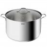 TEFAL B8646404 Marmite 26 cm inox, Tous feux dont induction, Garantie 5 ans, Poignées robustes, Couvercle verre, Intuition XL