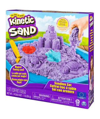 KINETIC SAND - Coffret Château Bac a sable 450g - Modele aléatoire