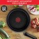 TEFAL L7619002 Ingenio Daily Chef Gris foncé Lot 8 pieces, 1 poele 26cm, 1 casserole 20 cm, 1 sauteuse 24 cm, 1 couvercle 20-…