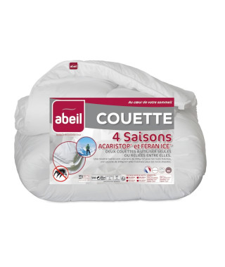 ABEIL Couette 4 Saisons ANTI-ACARIENS 200x200cm