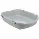 TRIXIE Bac a litiere Primo Top avec couvercle - XXL - 56 x 47 x 71 cm - Gris et blanc - Pour chat