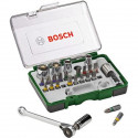 BOSCH Jeu vissage coul. 27 pces + clé a cliquet