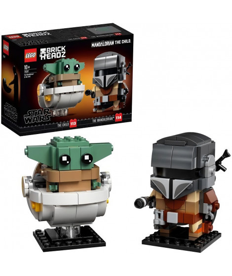 LEGO Star Wars 75317 Le Mandalorien et l'Enfant, Jouet de Construction, Figurine Bébé Yoda