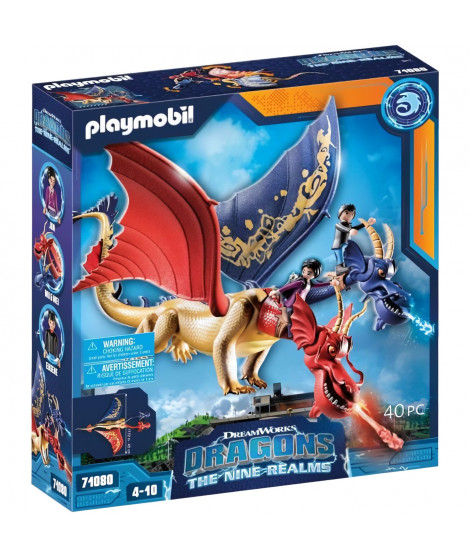 PLAYMOBIL - 71080 - Dragons Nine Realms: WuWei & Jun