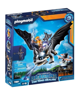 PLAYMOBIL - 71081 - Dragons Nine Realms: Thunder & Tom