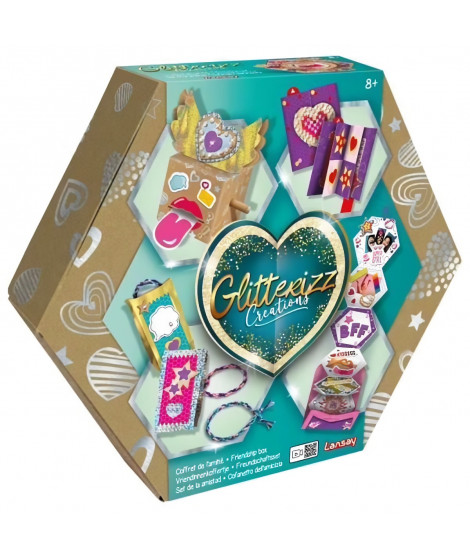 Glitterizz -  Coffret De L'Amitié - Activités Artistiques - Travaux Manuels - Des 8 ans - Lansay