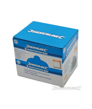 SILVERLINE Boîte présentoir de 10 masques respiratoires moulés a valve FFP3 NR