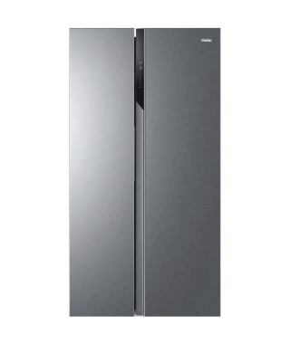 HAIER HSR3918FNPG - Réfrigérateur américain - 504L (337+167) - Froid ventilé - L90,8 x H177.5 cm - Inox