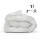 Couette anti-acariens - 140 x 200 cm - Chaude - 400 g/m² 1 personne - Blanc - ABEIL