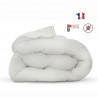 Couette anti-acariens - 140 x 200 cm - Chaude - 400 g/m² 1 personne - Blanc - ABEIL