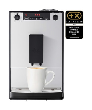 Melitta - Machine a Café a Grain Solo Pure Silver - Machine Expresso Automatique Broyeur a Grains avec Systeme d'Extraction A…