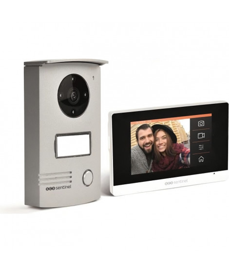 VisioDoor 4.3+ - Interphone vidéo filaire avec moniteur extra plat tactile 4,3