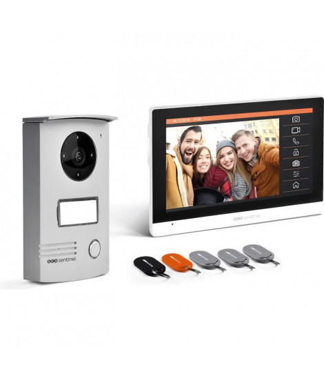 Interphone vidéo filaire avec badges Ecran tactile 7 - VisioDoor 7+ RFID
