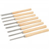 Ciseaux pour tour a bois, 8 pcs