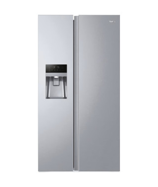 HAIER HSOGPIF9183 - Réfrigérateur américain 515L (337+178L) - Froid ventilé - L90x H177,5cm - Silver