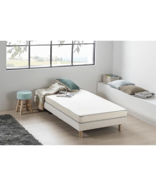 DEKODREAM Matelas mousse 90 x 190 cm - Confort ferme - Epaisseur 12 cm - KIETOA