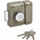 YALE - YV25BT-40 Verrou  bouton et cylindre 5 goupilles diametre 23 mm - longueur 40 mm - 4 clés - beige