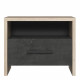 COLORADO Table de chevet 1 tiroir - Décor Chene Kronberg - L 49,6 x P 36,3 x H 40,1 cm