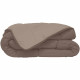 HUDSON Couette légere Microfibre 200g/m² 140x200cm Taupe & Lin