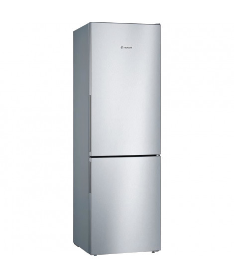 BOSCH KGV36VLEAS - Réfrigérateur congélateur bas-307 L (213+94 L)-Froid brassé - L 60 x H 186 cm - Inox