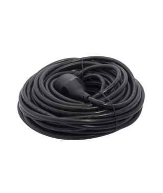 CHACON Prolongateur HO5VVF 3 x 1,5 mm² 20 m - Noir