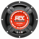 MTX TX465C Haut-parleurs voiture Coaxiaux 2 voies 16,5cm 80W RMS 4O membrane pulpe célulose