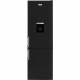 CONTINENTAL EDISON - Réfrigérateur congélateur bas 268L - Froid statique - Poignées inox - INOX Noir