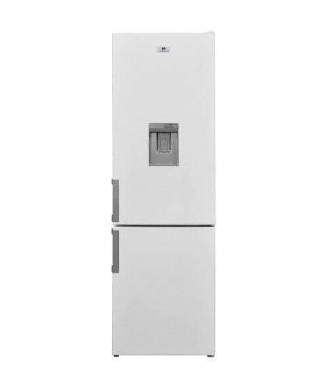 CONTINENTAL EDISON - Réfrigérateur congélateur bas 268L - Froid statique - Poignées inox - Blanc