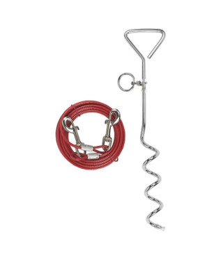 Laisse D'attache Avec Ancrage Spirale