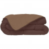 CALGARY Couette chaude Microfibre 400g/m² Choco & Moka 240x260cm