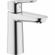 GROHE Robinet de salle de bains lavabo Start Edge, mousseur économie d'eau, sans tirette, taille M, chromé, 23775000